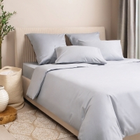 Постельное белье сатин-премиум Моноспейс серый