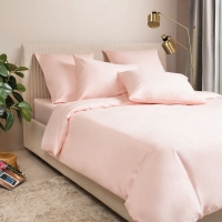 Постельное белье сатин-премиум Моноспейс пудровый