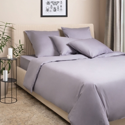 Постельное белье сатин-премиум Моноспейс темно-серый